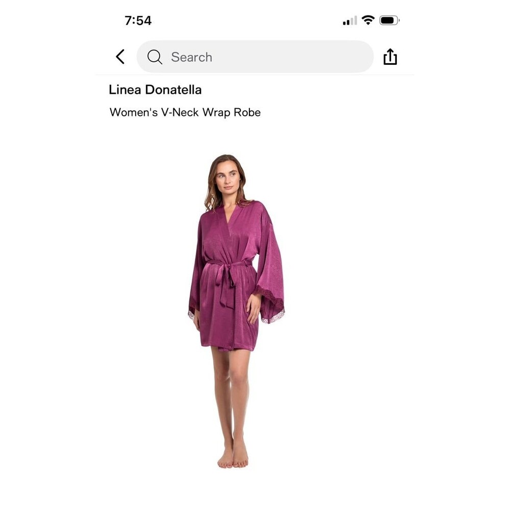 Linea Donatella wrapper robe NWT